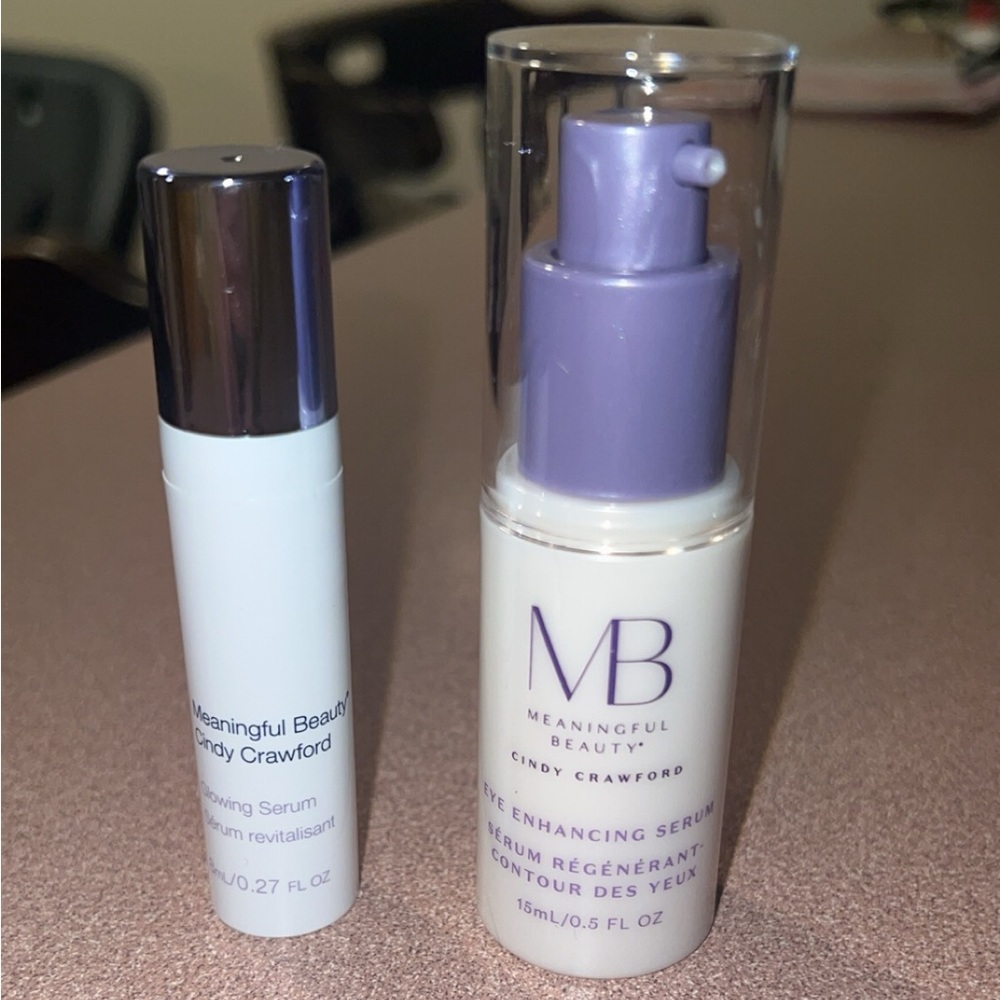 Meaningful beauty eye enhancing serum and glowing serum
